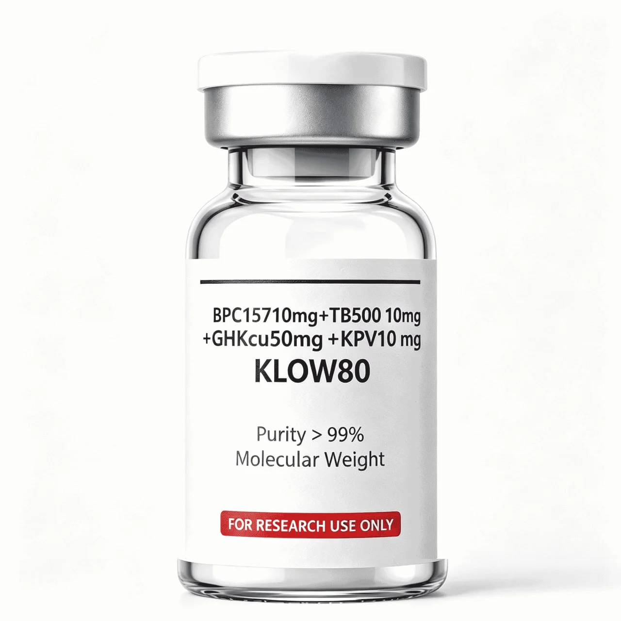 BPC-157 + TB-500 + GHK-Cu + KPV (KLOW80)
